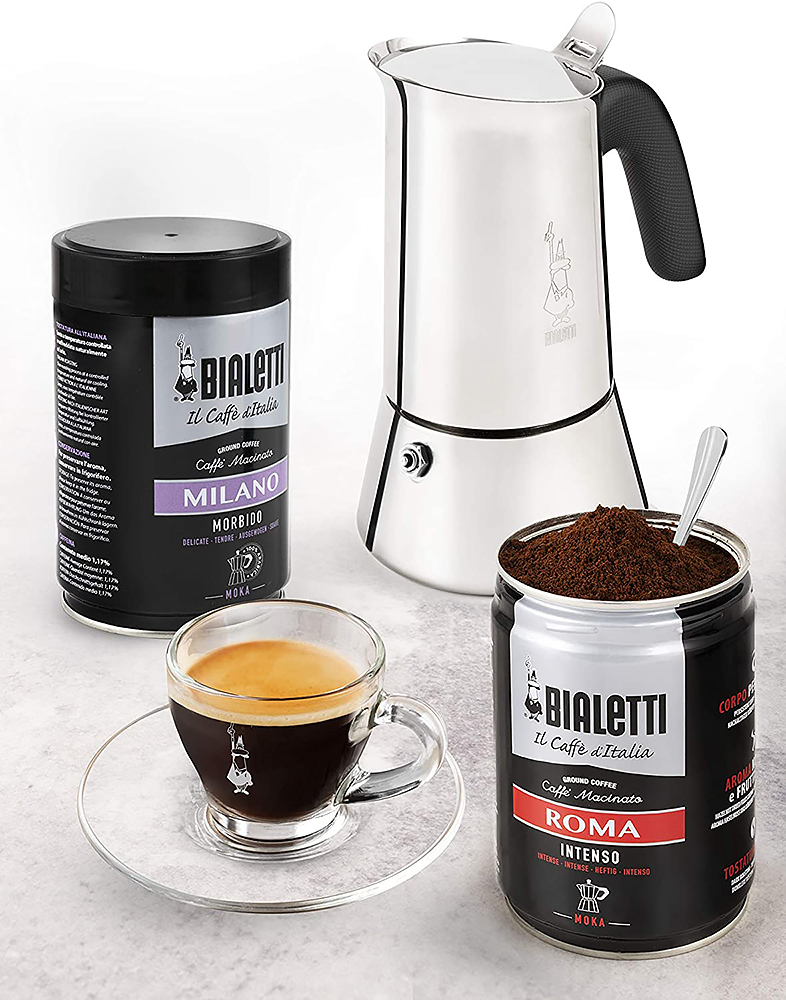 Cafetière italienne BIALETTI - Moka Express 30 cl + adaptateur induction