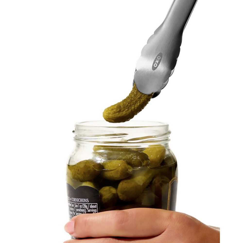 Pince à cornichons en olivier